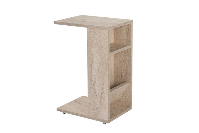 Hanah Home Mesa Auxiliar de Mármol, 30x40x63 cm, Elegante y Sofisticada para el Hogar